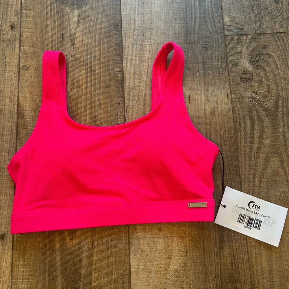 ZYIA Women's Pink Swim top